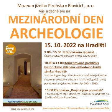 Mezinárodní den archeologie na zámku Hradiště 1